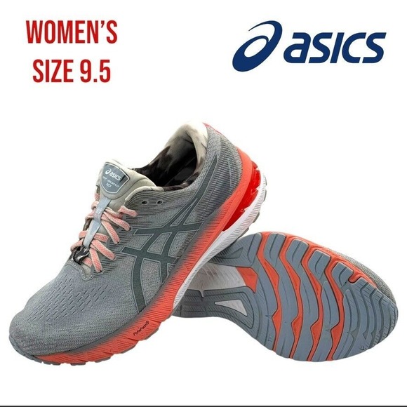 Asics GT-2000 10 Womens Size 9.5 Gray Pink Running Walking Low Top Shoe Sneaker‎ - Picture 1 of 8